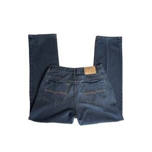 Vintage GENES 1891 Dark Blue Mid-Rise Slim Straight Leg Jeans – Size 32x32